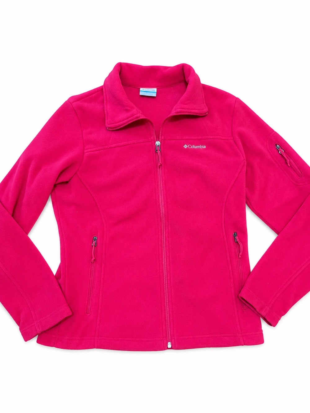 Columbia Women’s Hot Pink Full Zip Fleece Jacket Size Medium